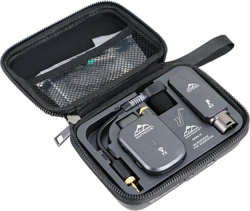 EASTROCK Saxophone Microphone System, 2.4GHz,Coverage to 130 ft/40m, Suitable for Monitor Headphones/Live in Saudi Arabia