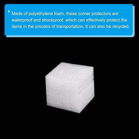 PATIKIL Foam Corner Protector 2.2x2.2x2.2 Inch Polyethylene Edges Guard for Moving Packing Pack of 30 in Saudi Arabia