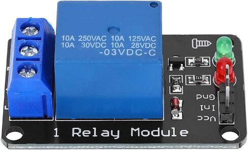 Garosa 3.3V 1 Relay Board Relay Module Electronic Contro Switch Accessories without Optocoupler Blackboard,Module in Saudi Arabia