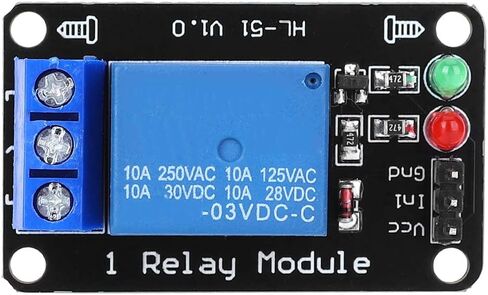 Garosa 3.3V 1 Relay Board Relay Module Electronic Contro Switch Accessories without Optocoupler Blackboard,Module in Saudi Arabia