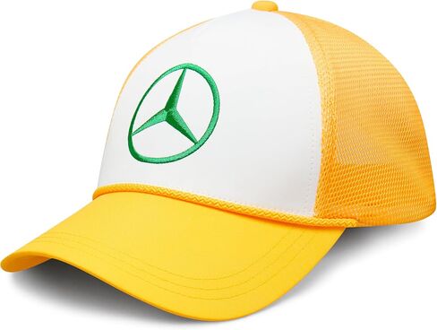 قبعة سائق الشاحنة Mercedes AMG Petronas F1 Lewis Hamilton - إصدار خاص 2024 Silverstone - أصفر - مقاس واحد in Saudi Arabia