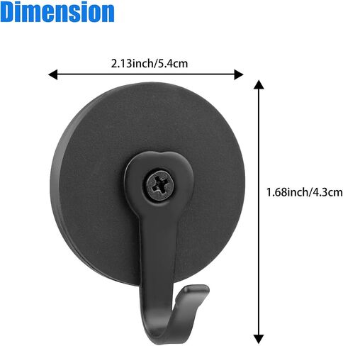 2Pcs Magnetic Garland Wreath Metal Hook Hanger Heavy Duty Front Door Hanging Tool, Damage Free Hooks for Hanging, Suitable for Glass Doors Storm Doors in Saudi Arabia