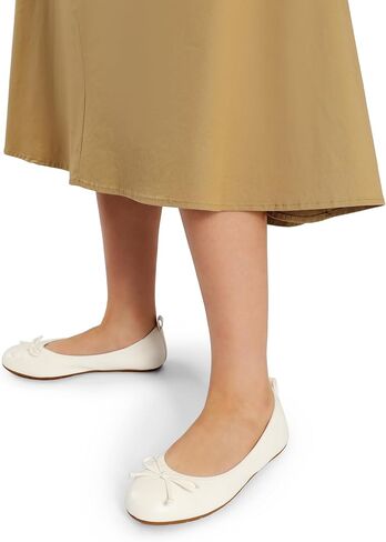 DREAM PAIRS Women's Foldable Bowknot Ballet Flats | Light Weight, Slip-On Dress Shoes, Round Toe, Offer all-day comfort for long walking, standing, dancing in Saudi Arabia