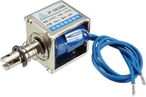 uxcell DC 24V 20N 10mm Stroke Pull Push Type Solenoid Electromagnet Open Frame Type Linear Motion JF-0826B in Saudi Arabia