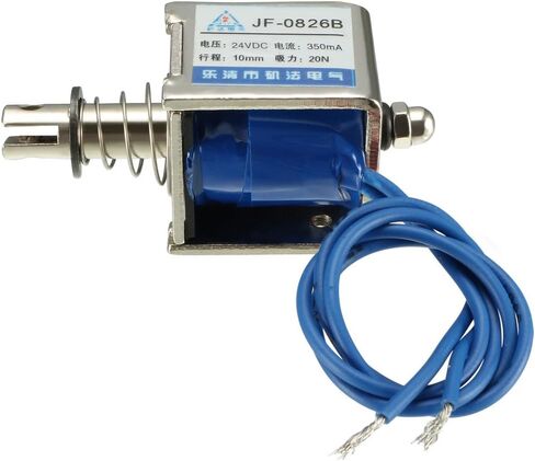 uxcell DC 24V 20N 10mm Stroke Pull Push Type Solenoid Electromagnet Open Frame Type Linear Motion JF-0826B in Saudi Arabia