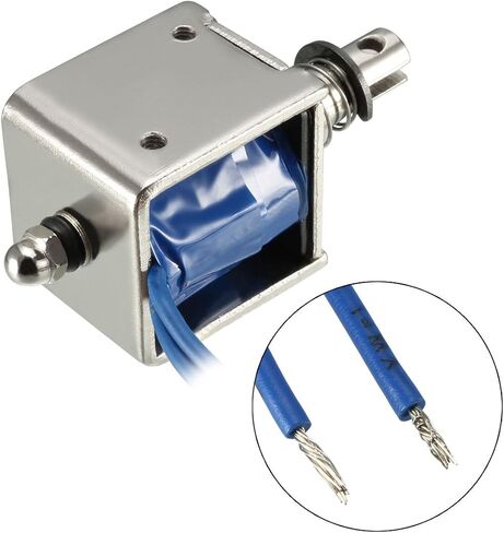 uxcell DC 24V 20N 10mm Stroke Pull Push Type Solenoid Electromagnet Open Frame Type Linear Motion JF-0826B in Saudi Arabia