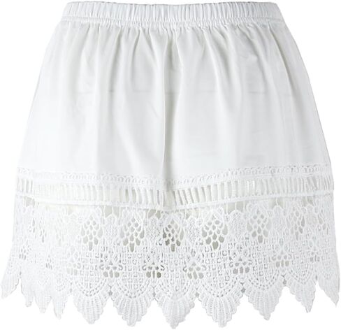 Vanrose Jan Lace Shirt Extender for Women Layering Fake Top Lower Sweep Shirt Hollow Half Length Skirt in Saudi Arabia
