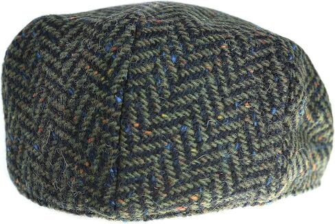Men's Genuine Irish Newsboy Driving Cap, 100% Wool Tweed Made in Ireland Co. Kerry in Saudi Arabia