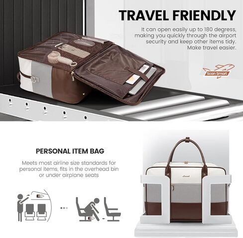 LOVEVOOK Weekender Travel Duffel Bag, Personal Item Duffle Bags for Women with Laptop Compartment, Overnight Bag with Toiletry Bag, Yoga Gym Bag with Wet Pocket, Hospital Bag for Labor and Delivery in Kuwait