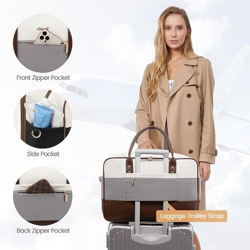 LOVEVOOK Weekender Travel Duffel Bag, Personal Item Duffle Bags for Women with Laptop Compartment, Overnight Bag with Toiletry Bag, Yoga Gym Bag with Wet Pocket, Hospital Bag for Labor and Delivery in Kuwait