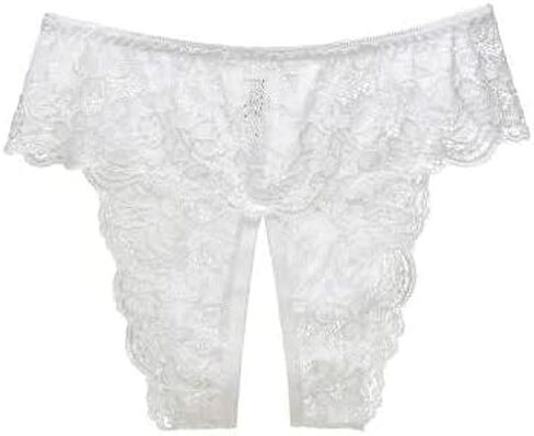 Stretch Crotchless Lace Sexy Coverage Thongs in Saudi Arabia