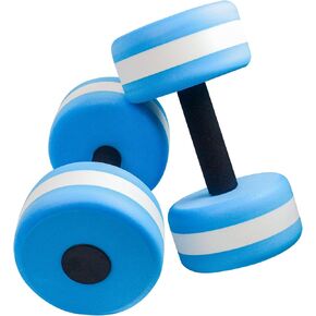 Water Dumbbells Swimming Exercise Equipment: Water Foam Barbells of 2 Set, Hand Fitness Gear, Pool Heavy Weights, Pool Resistance, Swimming Paddles, Water Walking Grip, Aqua Aerobic Sport Tool