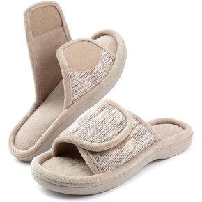 RockDove Women's Adjustable Wrap Memory Foam Slide Slipper