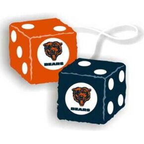 Chicago Bears NFL 3" Car Fuzzy Dice