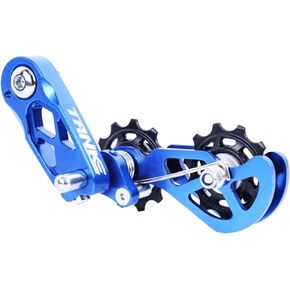 Ultra-Smooth Single-Speed Chain Tensioner with Adjustable Tension and Dual Spring Chain Guides - Noiseless Performance and Easy Installation for Dirt Bikes, BMX and Folding Bikes