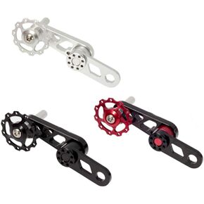 Aluminum Alloy Bike Chain Tensioner, Folding Speed Rear Derailleur Tensioner with Sprocket for Bike Cycling Tool Replacement