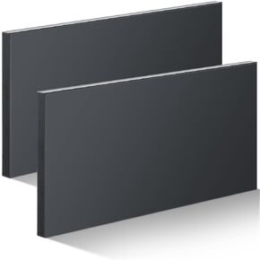 Frienda HDPE Plastic Sheet, HDPE Sheet 3/4" Thick, Size 12" x 48", High Density Polyethylene Sheet Solid Plastic Block for DIY Projects for Machining Home (Black, 1 Pcs)