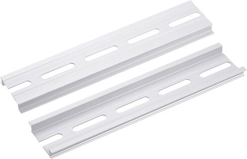 uxcell 3pcs Aluminum DIN Rails, 6 Inches Long, 35mm Wide, 7.5mm High, C45 Terminal Blocks Contactor Din Rails Terminal Blocks in Saudi Arabia