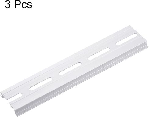 uxcell 3pcs Aluminum DIN Rails, 6 Inches Long, 35mm Wide, 7.5mm High, C45 Terminal Blocks Contactor Din Rails Terminal Blocks in Saudi Arabia