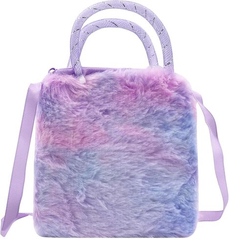 Kids Girls Colorful Plush Unicorn Cell Phone Bag Pouch Mini Crossbody Purse Handbag Wallet in Kuwait