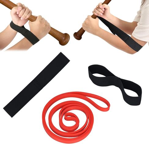 3pcs Baseball Swing Trainer Bands, Elastic Baseball Batting Training Band Softball Hitting Resistance Bands Pitching Practice Equipment for Athletes Improve Batting and Arm Strength in Saudi Arabia