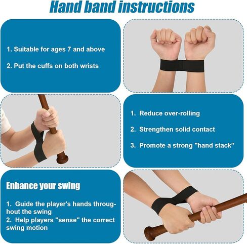 3pcs Baseball Swing Trainer Bands, Elastic Baseball Batting Training Band Softball Hitting Resistance Bands Pitching Practice Equipment for Athletes Improve Batting and Arm Strength in Saudi Arabia