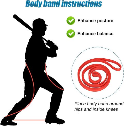 3pcs Baseball Swing Trainer Bands, Elastic Baseball Batting Training Band Softball Hitting Resistance Bands Pitching Practice Equipment for Athletes Improve Batting and Arm Strength in Saudi Arabia