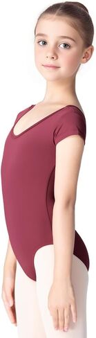 ثوب رقص بأكمام قصيرة من Dons Girl للرقص والجمباز والباليه (طفل صغير/طفل صغير/طفل كبير) in Kuwait