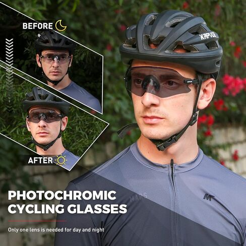 KAPVOE Photochromic Cycling Glasses Men Mountain Bike Sunglasses Women MTB Riding Glasses Motorcycle Goggles Clear Glasses in Saudi Arabia