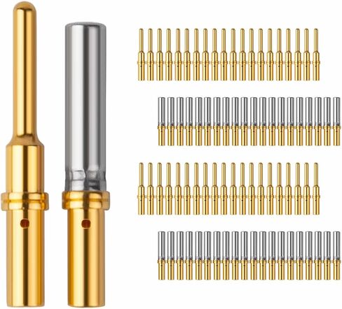 JRready Deutsch DTP Solid Contact Kit,ST6294-050 Turned Contacts Kit Electrical Connectors,50 Pairs Pin& Socket Barrel Style Contacts 12-16 AWG in Saudi Arabia