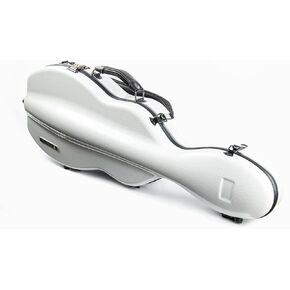4/4 Full Size Violin case High-Strength Carbon Fiber Pear-Shaped Violin Music Bag With Combination Lock and Extra Bag Black Violin Hard Case (VB-Random type-BlackDot spot)