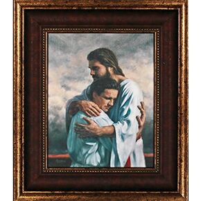 Framed Picture of Jesus Journey's End by Derek Hegsted Jesus Welcoming Home Embrace