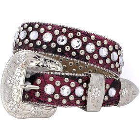 XS-1369-KIDS GIRLS WESTERN BELTS KIDS RHINESTONE BELTS LITTLE COWGIRL BELTS