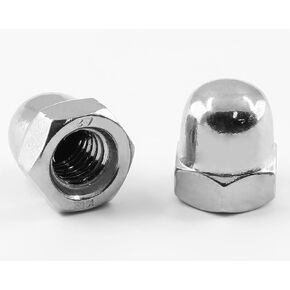 5/16-18 Acorn Hex Cap Nuts, 304 Stainless Steel Hex Nut Set, Plain Finish, Pack of 25