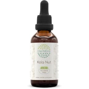 Kola Nut B60 Alcohol-Free Herbal Extract Tincture, Concentrated Liquid Drops Natural Kola nut (Cola Acuminate) (2 fl oz)