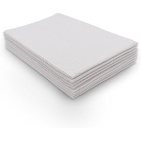 مريلة أسنان Ultimate TIDI 917403، زرقاء، 4 طبقات، 13 بوصة عرض × 18 بوصة طول (عبوة من 500) - مرايل أسنان يمكن التخلص منها - منقوشة - مناديل ثلاثية الطبقات - ظهر بولي للمساعدة في منع التسرب - مناشف الأظافر - مرايل الوشم in Kuwait
