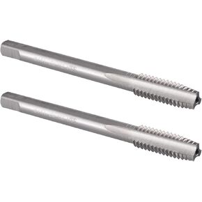 Burkit 2pcs M7 X 1.25 Thread Tap Right Hand, HSS M7 x 1.25 Straight Fluted Machine Tap