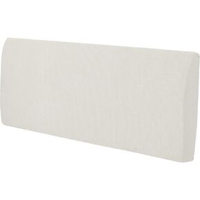 Bed headboard slipcover protector stretch bed headboard cover,small square jacquard headboard slipcover, dustproof bed head cover bed pinshui (Jade white, （50-70）*120CM)