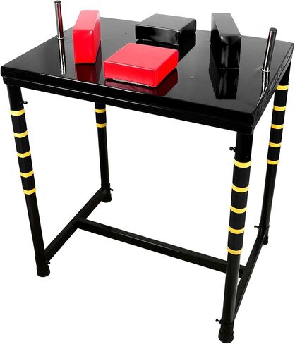 Professional Table - Arm Wrestling Battle Table Forearm Strength Training with Competition Design Wrist Strength Training Support Plate - （Red Black）, JR-0131-GE in Saudi Arabia