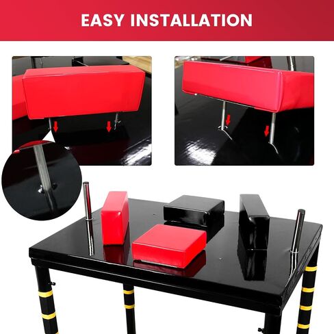 Professional Table - Arm Wrestling Battle Table Forearm Strength Training with Competition Design Wrist Strength Training Support Plate - （Red Black）, JR-0131-GE in Saudi Arabia