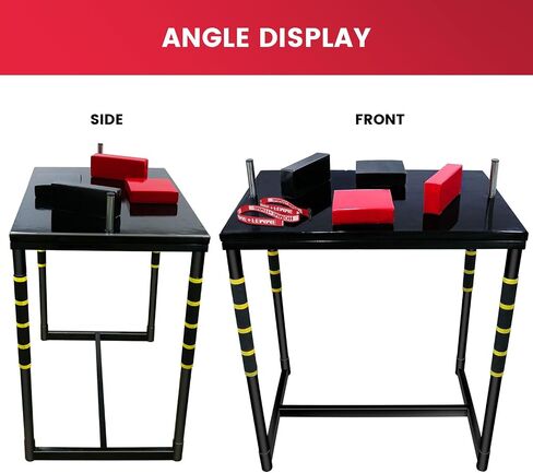 Professional Table - Arm Wrestling Battle Table Forearm Strength Training with Competition Design Wrist Strength Training Support Plate - （Red Black）, JR-0131-GE in Saudi Arabia