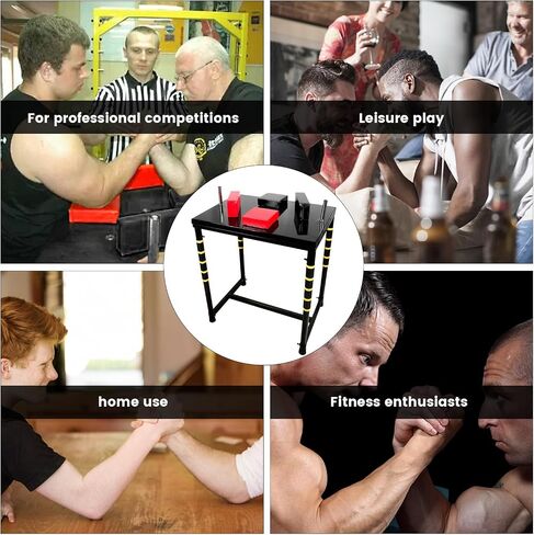 Professional Table - Arm Wrestling Battle Table Forearm Strength Training with Competition Design Wrist Strength Training Support Plate - （Red Black）, JR-0131-GE in Saudi Arabia