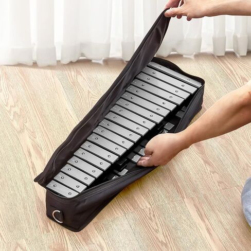 VEVOR 32 Note Glockenspiel Xylophone Bell Kit, Percussion Instrument with Mallets, Drum Sticks and Carrying Bag, Professional Glockenspiel Xylophone Percussion Instrument Set for Adults & Students in Saudi Arabia