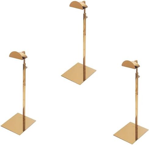 Purse Display Stand 3 Pack, Handbag Display Stand Rack Counter Stainless Steel Height Adjustable Jewelry Rack Metal Single Hanging Hook Bag Display Pure (Silver) in Saudi Arabia