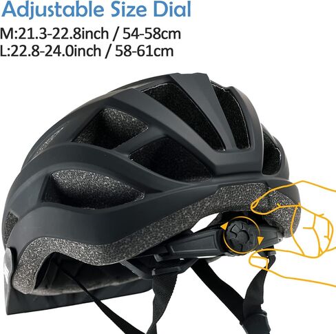 Youth Adult Road Bike Helmet, Men Women Adjustable Mountain Bicycle Helmet with Detachable Visor, 2 Sizes for Age 8-14+ Teen, Kids, Adult in Kuwait