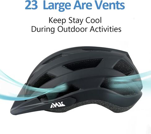 Youth Adult Road Bike Helmet, Men Women Adjustable Mountain Bicycle Helmet with Detachable Visor, 2 Sizes for Age 8-14+ Teen, Kids, Adult in Kuwait