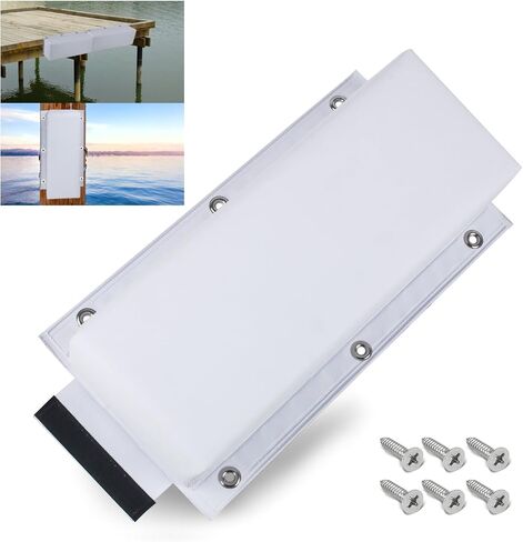 Dock Bumper White,Dock Bumper Guard with Screws,16IN Boat Dock Bumper for Boat Dock Vertical Pole Post,PVC Piling Bumper-Post Bumper for Horizontal Deck or Pier Fenders(1Pack,2Pack,3Pack) in Saudi Arabia