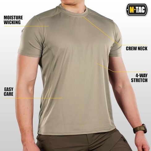 M-Tac Tactical Short Sleeve T-Shirt - Army Military Ultra Vent Men's Athletic Workout Gym Training T Shirt in Saudi Arabia