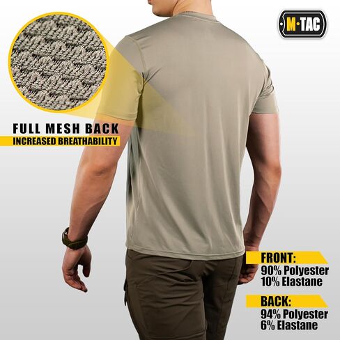 M-Tac Tactical Short Sleeve T-Shirt - Army Military Ultra Vent Men's Athletic Workout Gym Training T Shirt in Saudi Arabia