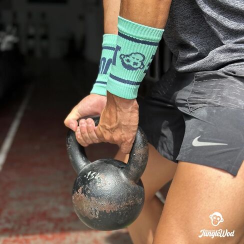 أغطية المعصم الرياضية من Jungle WOD - ضاغطة ومرنة للتدريب المتقاطع - الدعم وامتصاص العرق أثناء التدريبات. in Saudi Arabia